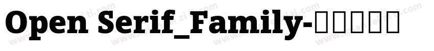 Open Serif_Family字体转换
